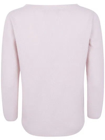 Fabiana Filippi Fine-knit Three-quarter Sleeve Sweater In Neutral