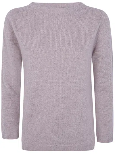 Fabiana Filippi Sweater Boatneck "lurex Platinum" In Purple