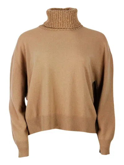 Fabiana Filippi Sweater In Brown
