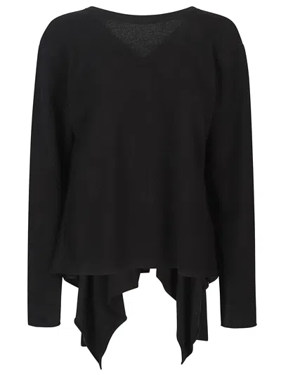 Fabiana Filippi Long-sleeved Sweater In Black