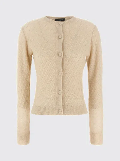 Fabiana Filippi Sequin Crochet Knit Cardigan In Neutral