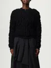 Fabiana Filippi Bubble-knit Zip-front Cardigan In Black