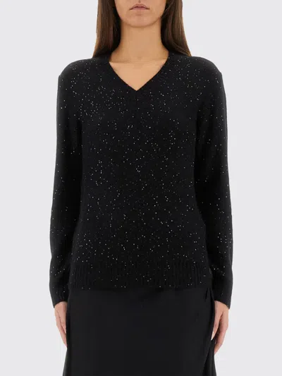 FABIANA FILIPPI SWEATER FABIANA FILIPPI WOMAN COLOR BLACK,H34118002