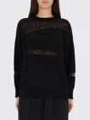 Fabiana Filippi Platinum And Mohair Knit In Black