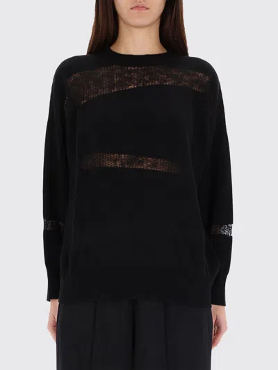 FABIANA FILIPPI SWEATER FABIANA FILIPPI WOMAN COLOR BLACK,H35423002
