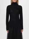 Fabiana Filippi Sequin Turtleneck Sweater In Schwarz