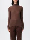 Fabiana Filippi Turtleneck Sequin-embellished Sweater In Brown