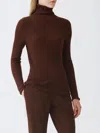Fabiana Filippi Roll-neck Ribbed Jumper In Brown