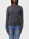 Fabiana Filippi Cashmere Sweater With Sequin Collar In Multi