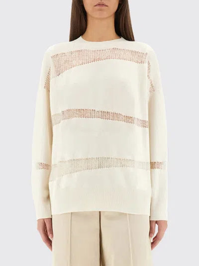 FABIANA FILIPPI SWEATER FABIANA FILIPPI WOMAN COLOR IVORY,H35423044