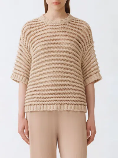 FABIANA FILIPPI SWEATER FABIANA FILIPPI WOMAN COLOR NATURAL,H20337067