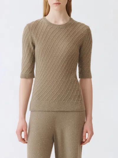 Fabiana Filippi Sweater  Woman Color Olive In Brown