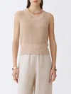 Fabiana Filippi A-line High-waisted Pleated Printed Midi Skirt In Sand