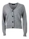 Fabiana Filippi Wool Blend Crewneck In Gray
