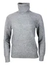 Fabiana Filippi Luxurious Knit Turtleneck Sweater With Cashmere Blend And Elegant Detailing In Grey