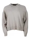 Fabiana Filippi Wool Blend Crewneck In Grey