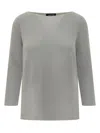Fabiana Filippi Silver Sweater In Grigio Chiaro