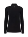 Fabiana Filippi Cut-out Knitted Jumper In Nero