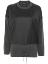 Fabiana Filippi Ribbed Sweater In Onice