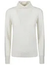 Fabiana Filippi Turtle Neck Sweater In White