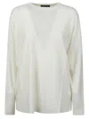 Fabiana Filippi V-neck Sweater In White