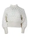Fabiana Filippi Wool Blend Crewneck In White