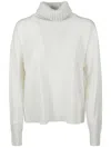 Fabiana Filippi Turtle Neck Sweater In White