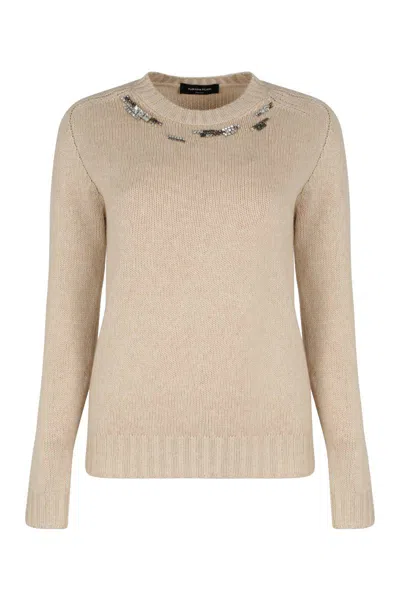 FABIANA FILIPPI FABIANA FILIPPI SWEATER WITH ROUND NECK IN WOOL BLEND