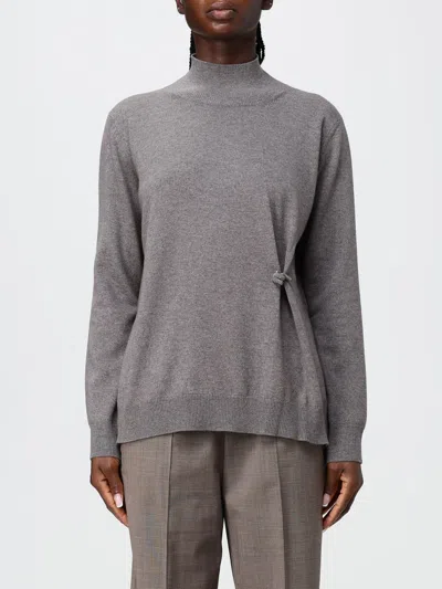 Fabiana Filippi Sweater Woman Color Dove Grey In Gray