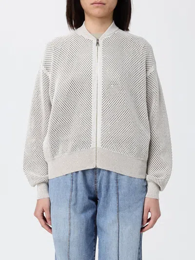 Fabiana Filippi Full Zip Sweatshirt In Multi