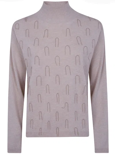 Fabiana Filippi Turtle Neck Sweater In Purple