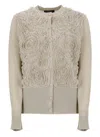 Fabiana Filippi Beige Linen And Cotton Cardigan