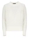 Fabiana Filippi White Cotton Sweater In Neutral