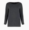 Fabiana Filippi Knitted Wool Sweater In Anthracite