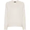 Fabiana Filippi Relaxed Fit V-neck Sweater In Beige