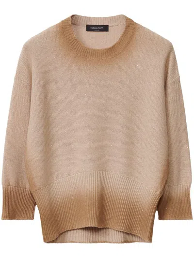Fabiana Filippi Sequins Jumper In Multi