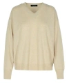 Fabiana Filippi Women's Luxurious 100% Cashmere Sweater In Beige