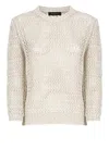 Fabiana Filippi Beige Cotton Sweater In Beige