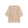 Fabiana Filippi Crew-neck Wool Sweater In Neutral