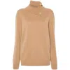 Fabiana Filippi Fabula-buttons Cashmere Sweater In Beige