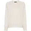 Fabiana Filippi Relaxed Fit V-neck Sweater In Beige