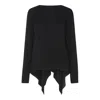 Fabiana Filippi Black Wool Knitwear In Black
