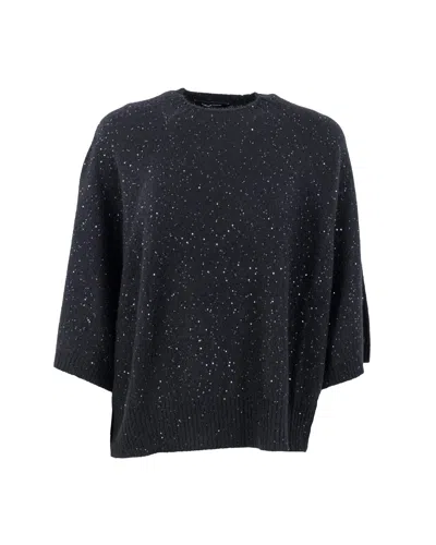 Fabiana Filippi Sweaters Black In Blue