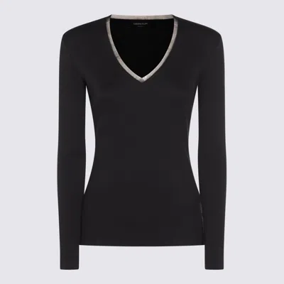 Fabiana Filippi Sweaters Blue And Green