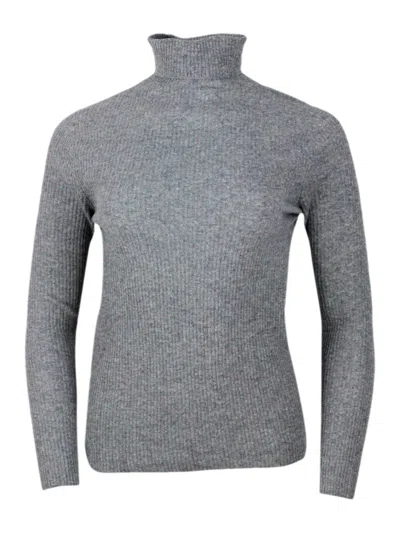 Fabiana Filippi Wool Blend Crewneck In Grey