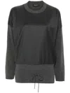 Fabiana Filippi Ribbed Sweater In Grey