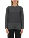 Fabiana Filippi Wool Blend Crewneck Sweater In Grey