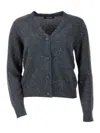 Fabiana Filippi Wool Blend Crewneck In Grey
