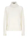 Fabiana Filippi Turtle Neck Sweater In Beige