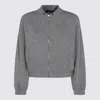 Fabiana Filippi Casual Jacket With Elastic Hem And Side Pockets In Gray